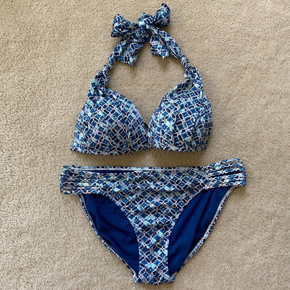 Blue Athleta Bikini